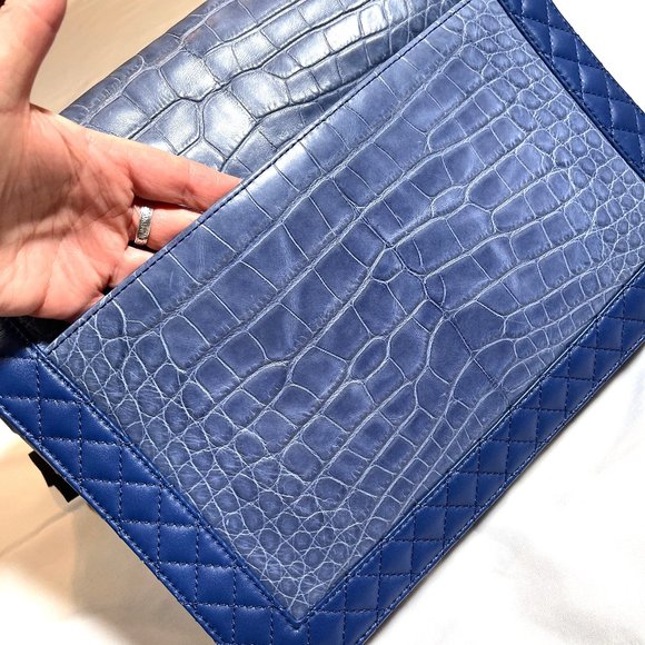 Aut Chanel XLarge Alligator Boy Bag - Picture 6 of 13